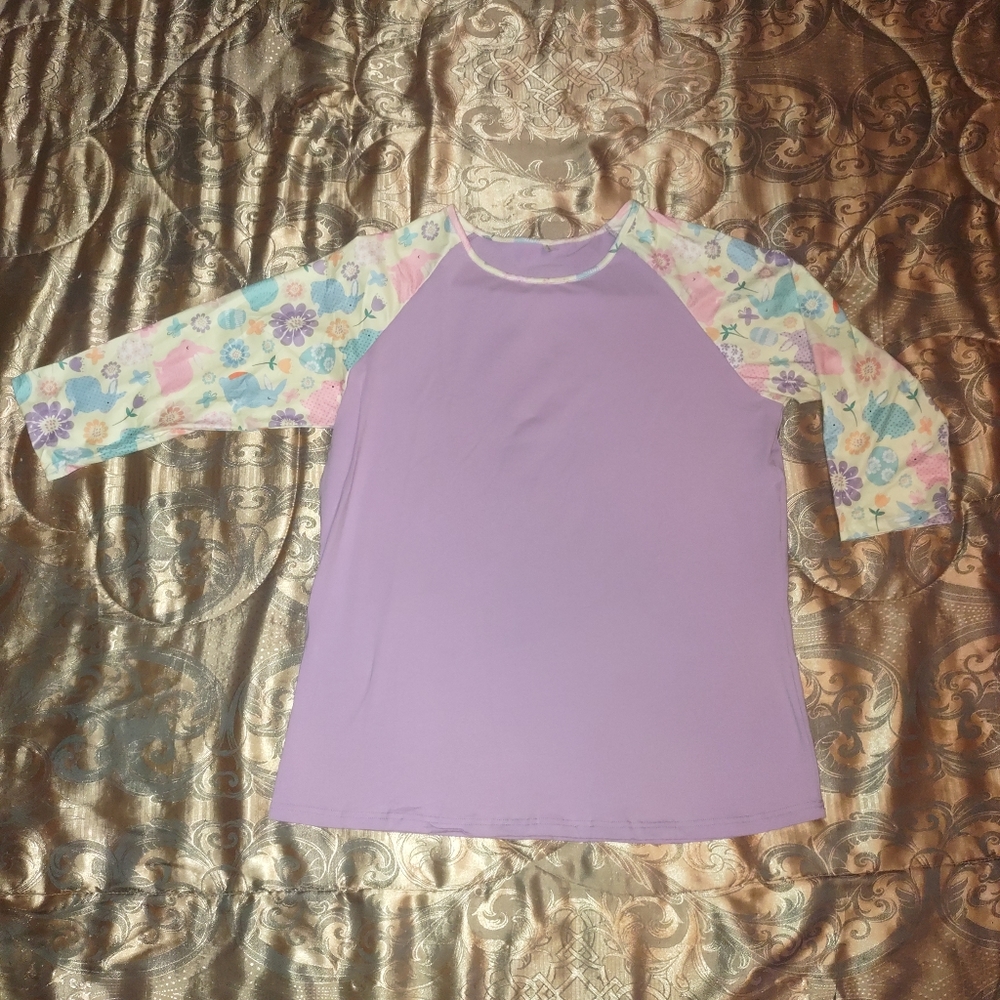 iltex Lilac Bunnies Shirt XL NWOT